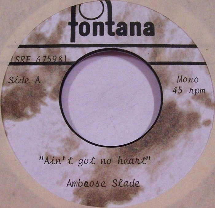 Ambrose Slade Aint Got No Heart USA side 1 acetate