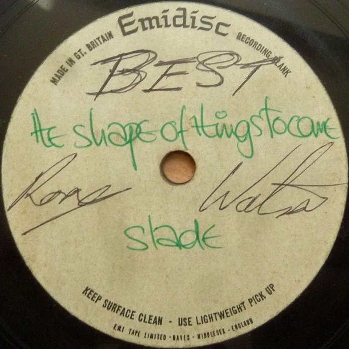Slade Shape of Things To Come acetate UK side 1