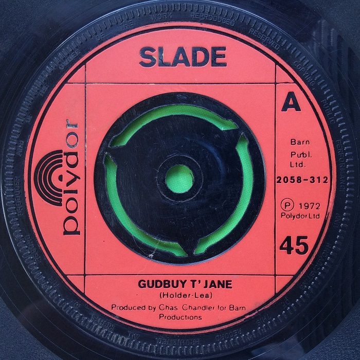 Slade Gudbuy To Jane UK side 1