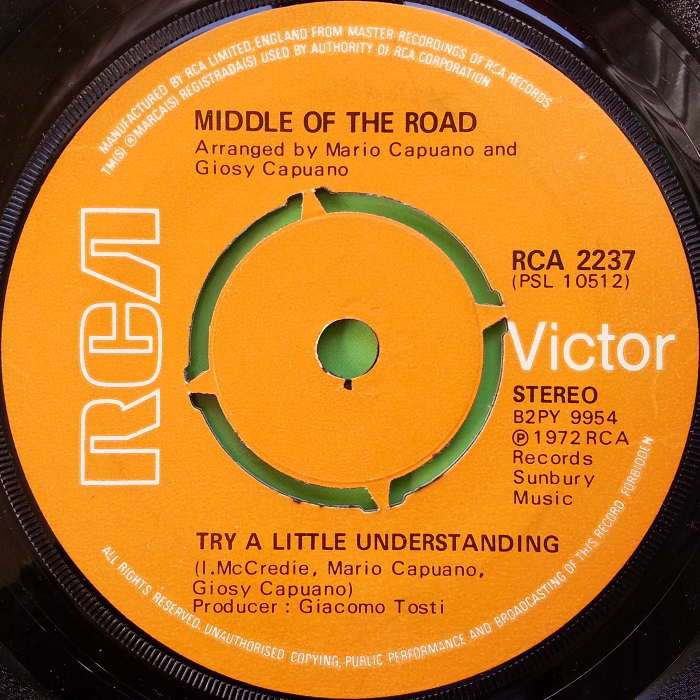 Middle Of The Road Samson And Delilah UK side 2