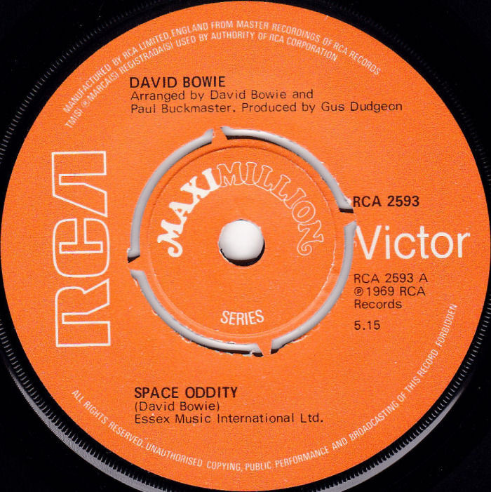 David Bowie Space Oddity UK side 1
