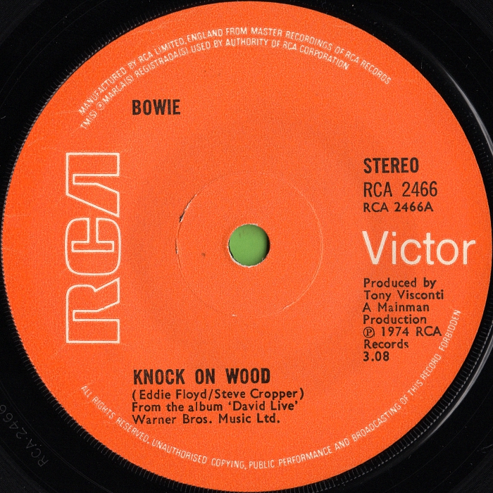 David Bowie Knock On Wood UK side 1