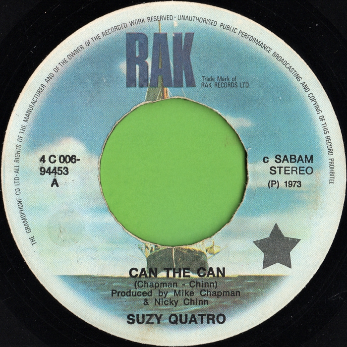 Suzi Quatro Can The Can Belgium side 1