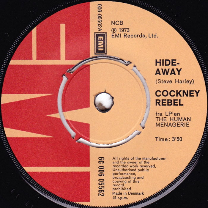 Cockney Rebel Hideaway Denmark side 1