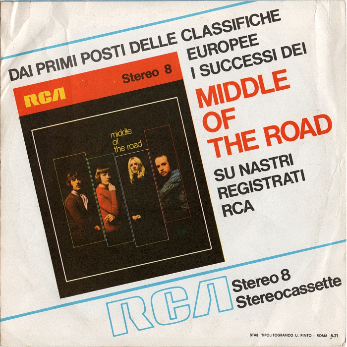 Middle of the Road Tweedle Dee Tweedle Dum Italy back August 1971
