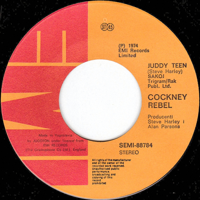 Cockney Rebel Judy Teen Yugoslavia side 2