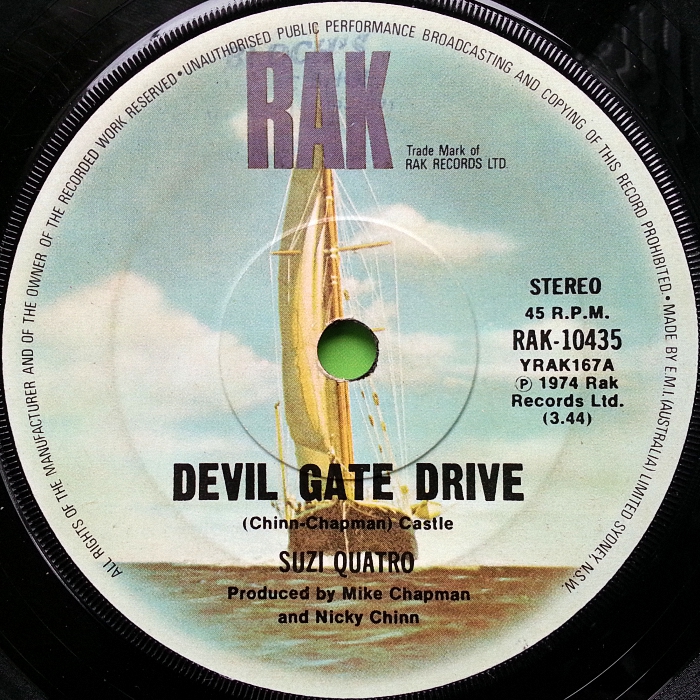 Suzi Quatro Devil Gate Drive Australia side 1