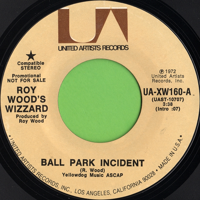 Wizzard Ball Park Incident USA promo side 1