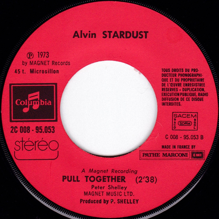 Alvin Stardust My Coo Ca Choo France side 2