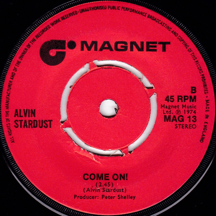 Alvin Stardust You You You UK promo side 2