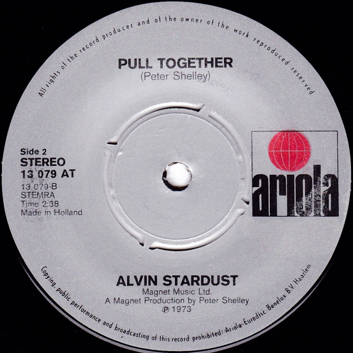 Alvin Stardust My Coo Ca Choo Holland side 2