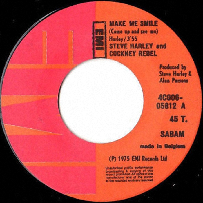 Cockney Rebel Make Me Smile Belgium side 1