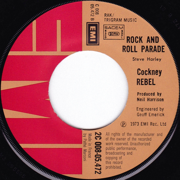 Cockney Rebel Sebastian France side 2