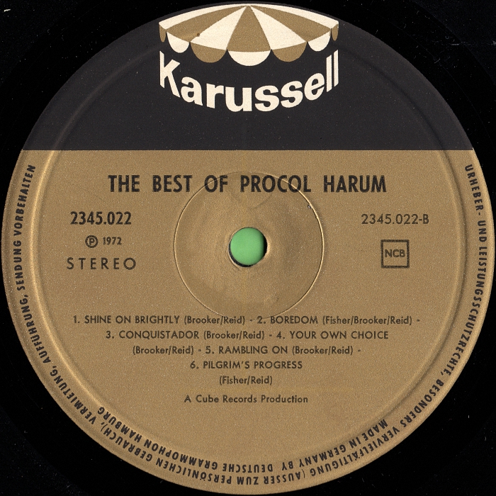 Procol Harum Best Of side 2 Sweden