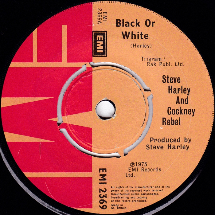 Cockney Rebel Black Or White Ireland side 1