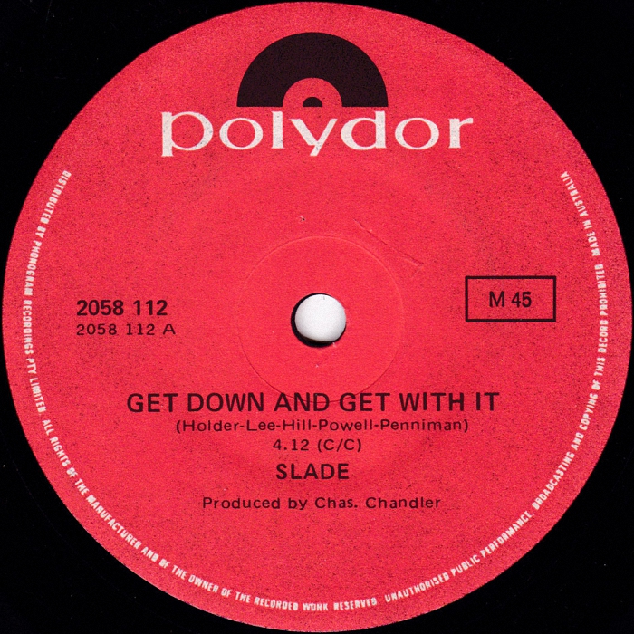 Slade Get Down And Get With It Australia side 1