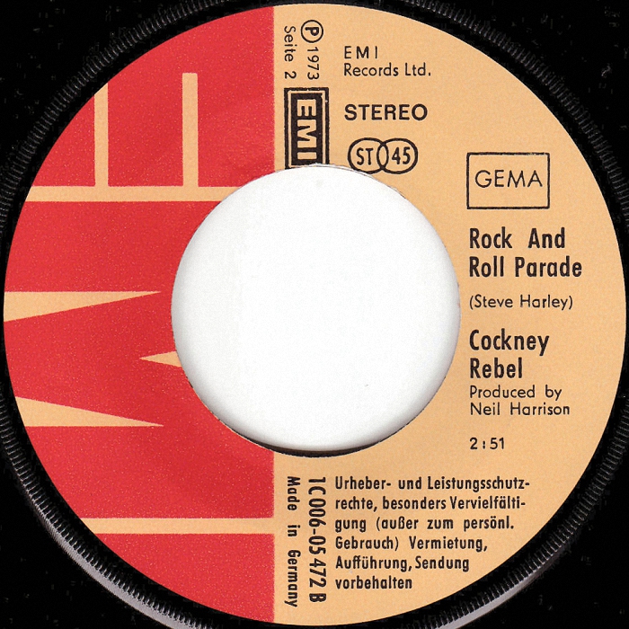 Cockney Rebel Sebastian Germany side 2