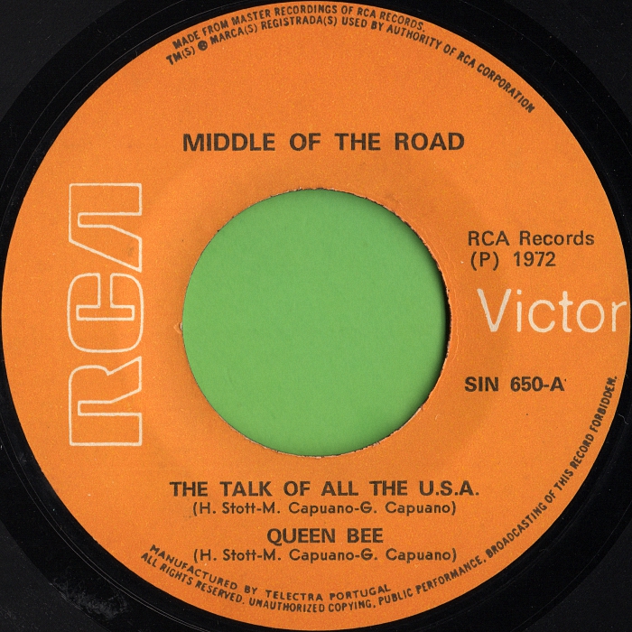 Middle Of The Road The Talk Of All The USA Angola side 1 (Finally all correct)