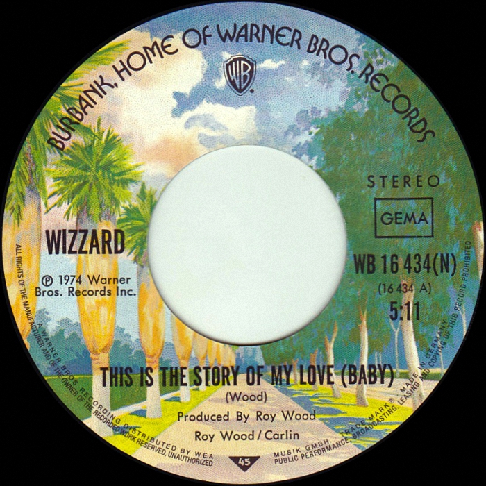 Wizzard This Is The Story Of My Love Baby Germany side 1