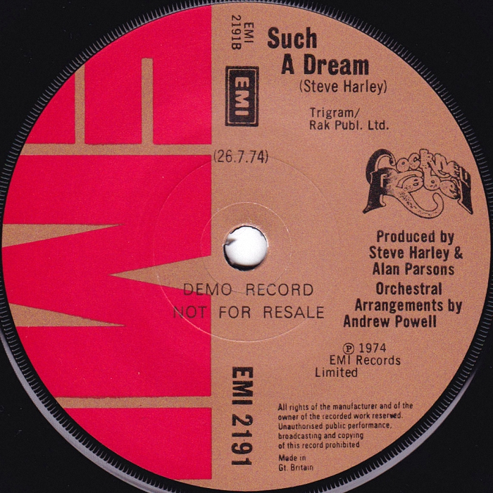 Cockney Rebel Mr. Soft UK promo side 2