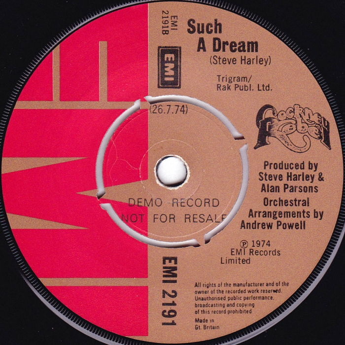 Cockney Rebel Mr. Soft UK promo side 2
