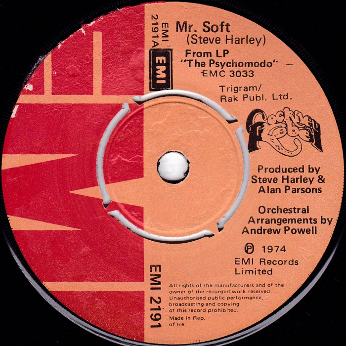 Cockney Rebel Mr. Soft Ireland side 1