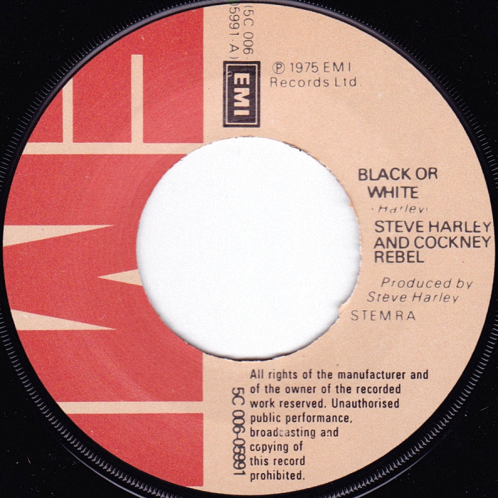 Cockney Rebel Black Or White Holland side 1