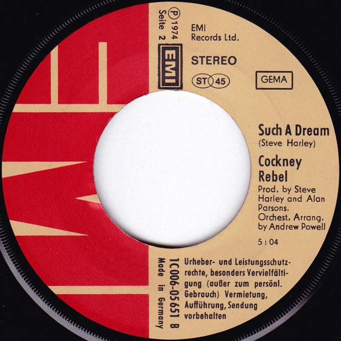 Cockney Rebel Mr. Soft Germany side 2