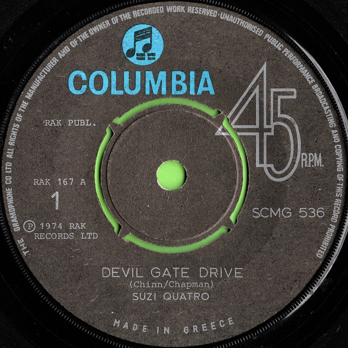 Suzi Quatro Devil Gate Drive Greece side 1