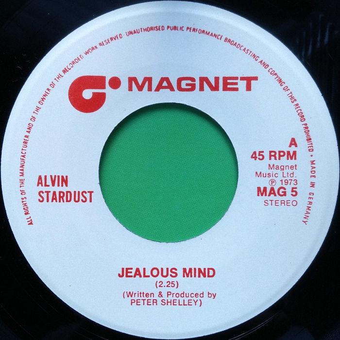 Alvin Stardust Jealous Mind Germany-UK side 1