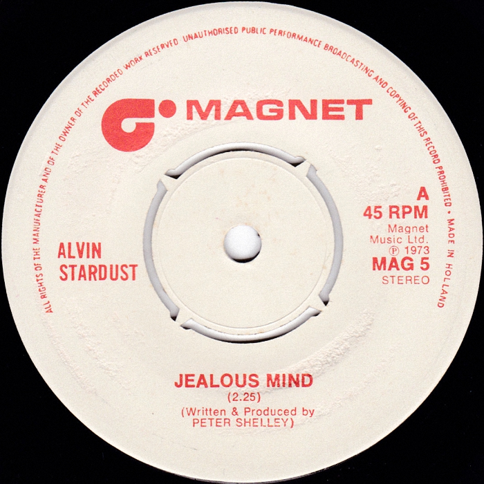 Alvin Stardust Jealous Mind Holland-UK side 1