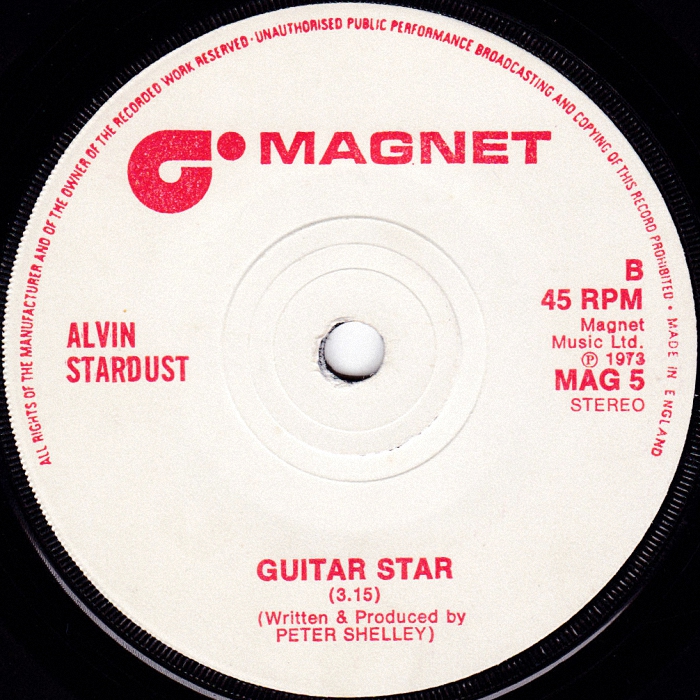Alvin Stardust Jealous Mind UK side 2
