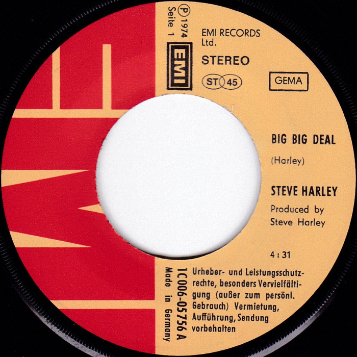 Steve Harley Big Big Deal Germany side 1