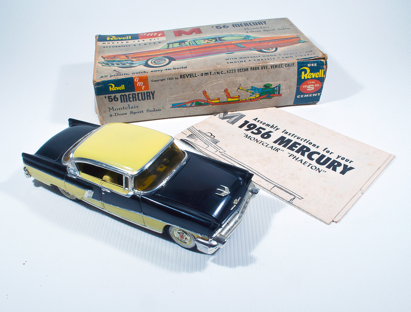 VINTAGE 1956 REVELL AUTORAMA 4 MODEL CAR KIT FORD BUICK CHRYSLER