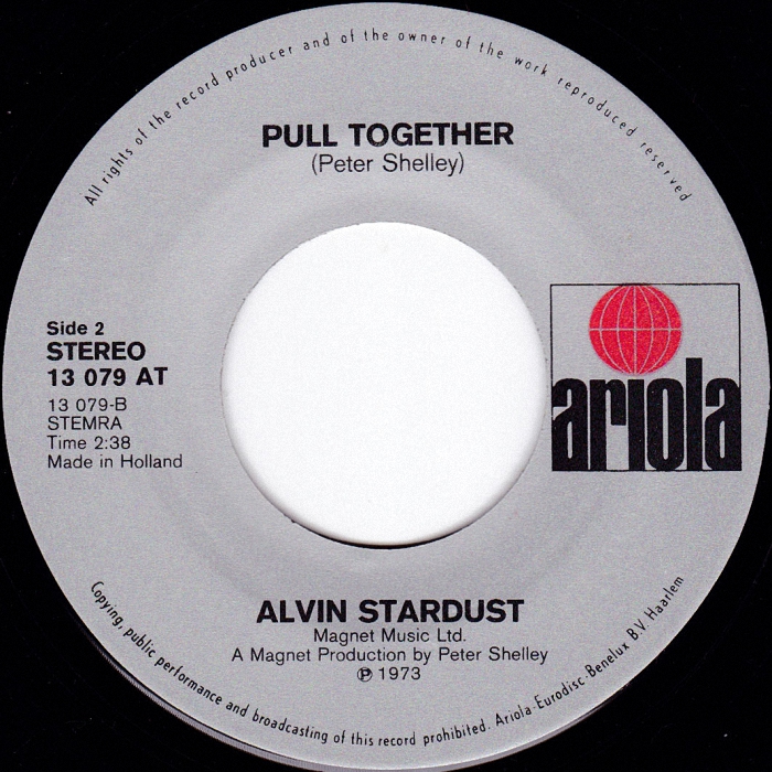 Alvin Stardust My Coo Ca Choo Holland side 2