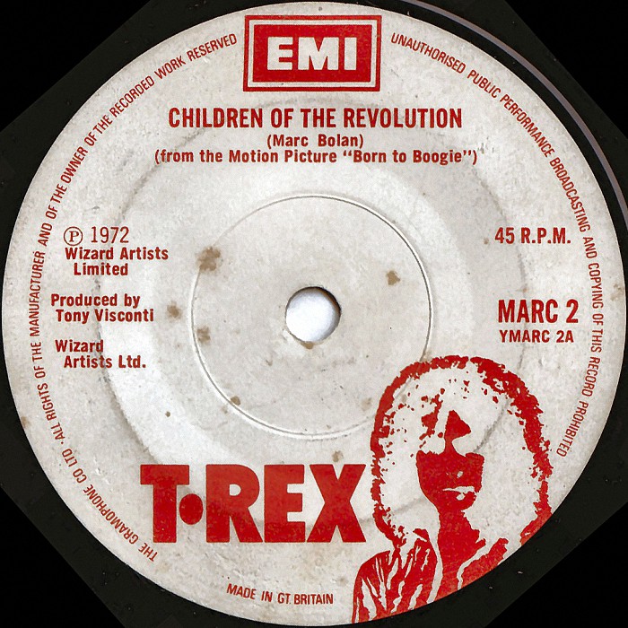 Irish white Children of the Revolution side 1
