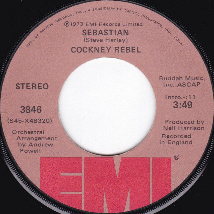 Cockney Rebel Sebastian USA side 1