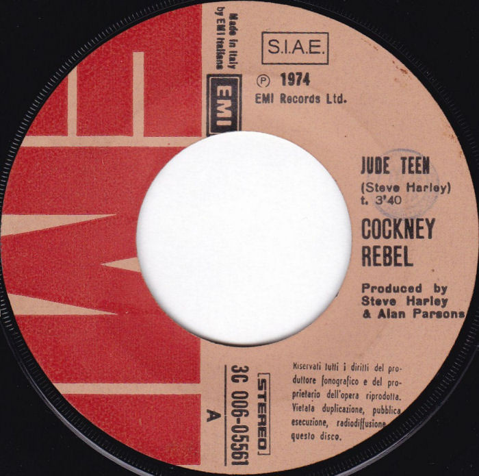 Cockney Rebel Judy Teen Italy side 1