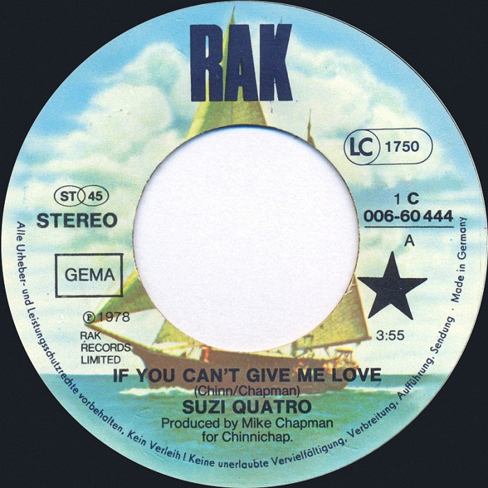 Suzi Quatro If You Can't Give Me Love Germany side 1