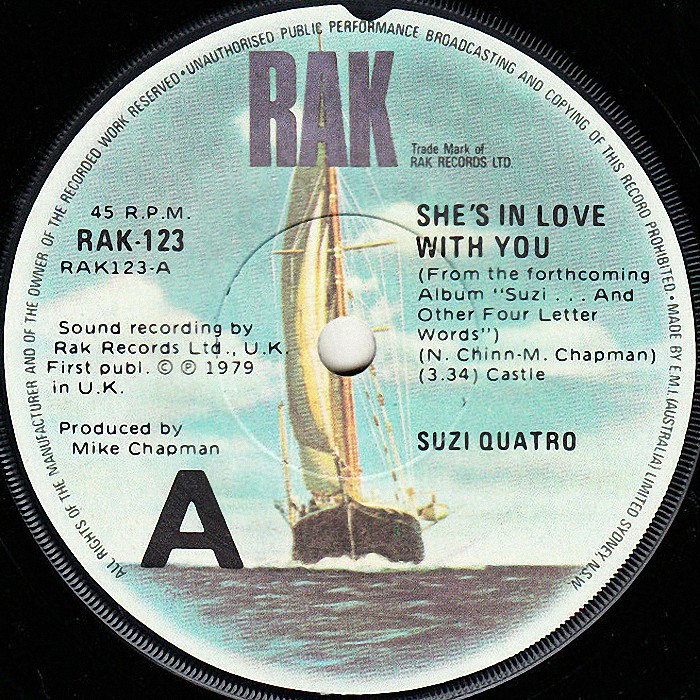 Suzi Quatro She's In Love With You Australia side 1