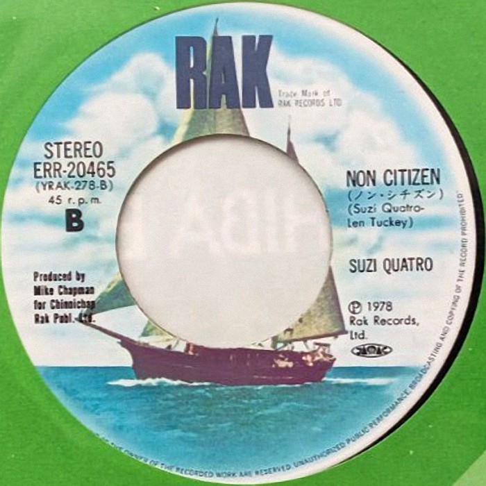 Suzi Quatro The Race Is On Japan side 2