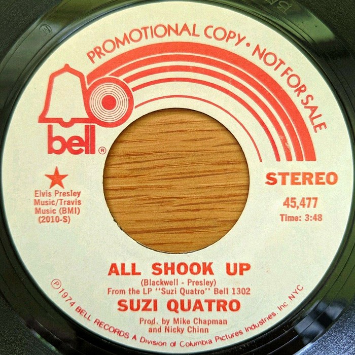 Suzi Quatro All Shook Up USA promo side 1