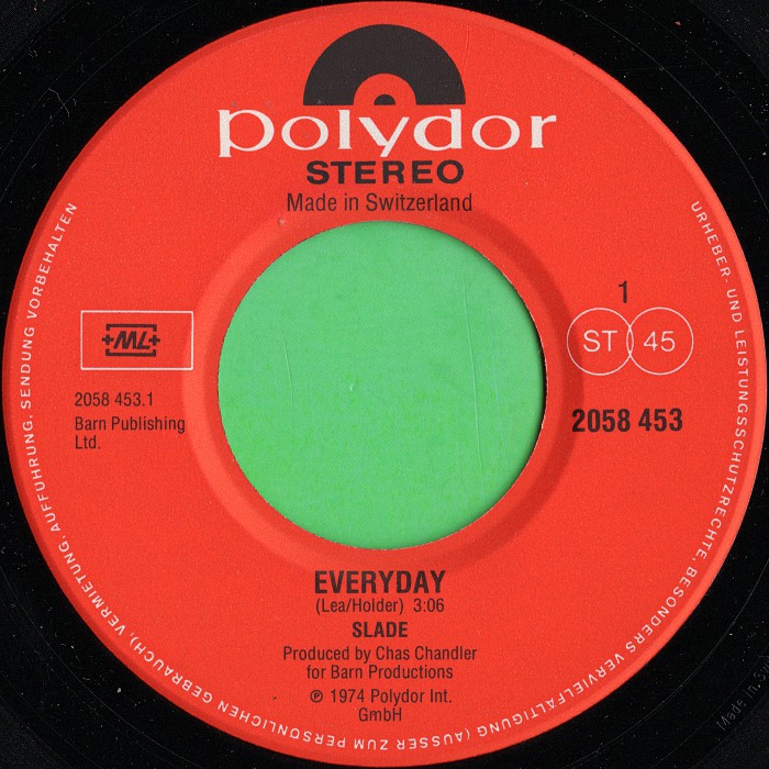Slade Everyday Switzerland side 1