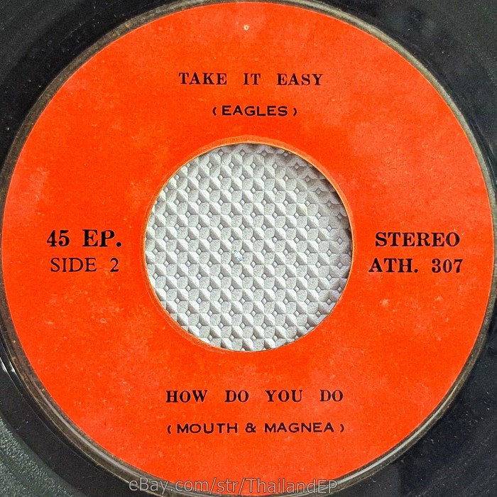 Middle of the Road The Talk of All the USA Thailand EP side 2 with errors