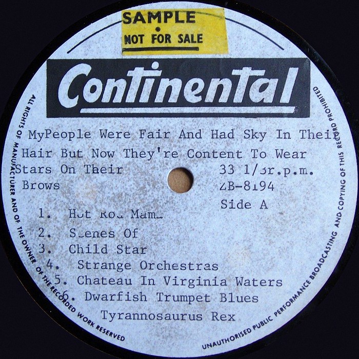 My People Were Fair... South Africa acetate side 1