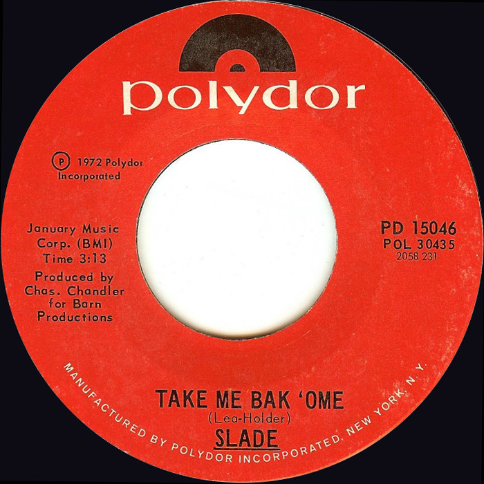 Slade Tak Me Bak Ome USA side 1
