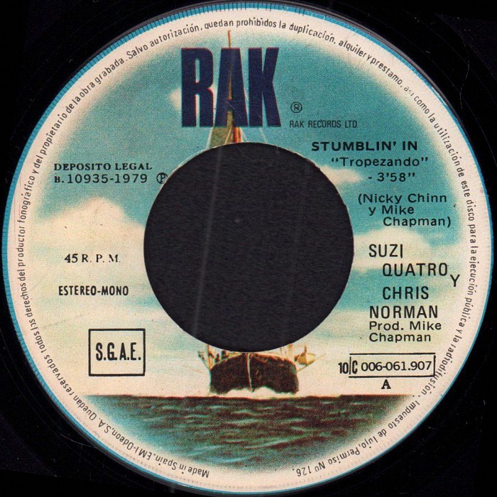 Suzi Quatro and Chris Norman Stumblin In Spain side 1