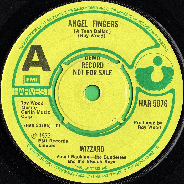 Wizzard Angel Fingers UK promo  side 1