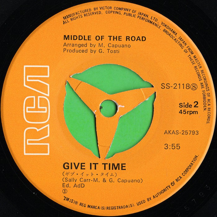 Middle of the Road Tweedle Dee Tweedle Dum Japan side 2