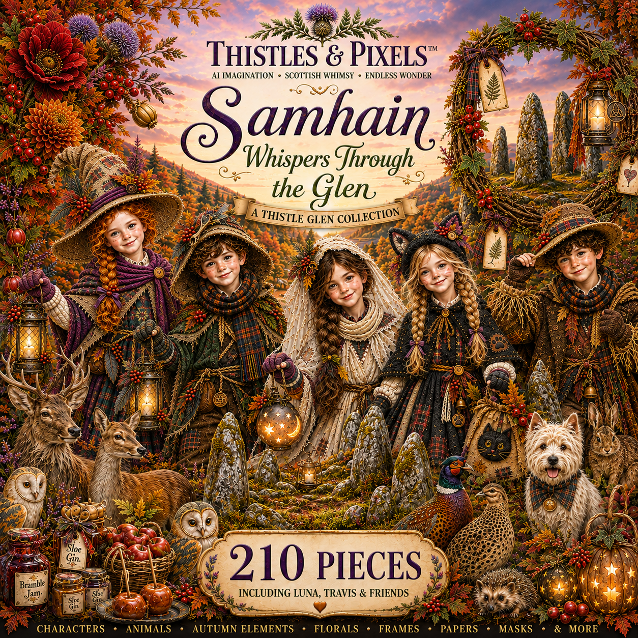 Samhain Whispers Through the Glen - Thistles & Pixels